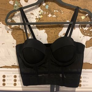 NEW Black bustier top
